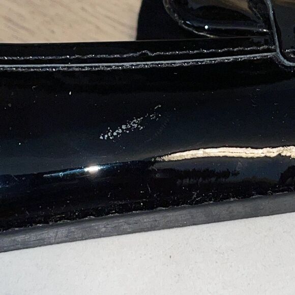 Schutz Womens‎ Bevida Black Box Leather Platform Penny Loafer Oxford Size 7.5 - Picture 9 of 9